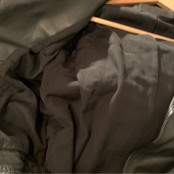 All saints sheep leather bomber jacket size 4 - Picture 9 of 11